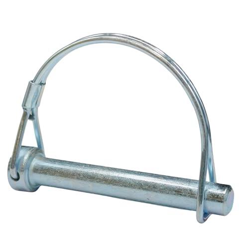 IBRIQO® Pasadores Centro Eje Para Maquinaria Agrícola y Remolques | Acero Elástico Galvanizado — Fijación De Tubos Y Varillas En Aperos — M6 · M8 · M10 | Herrajes y Bricolaje (M6 x 60 MM, 10, Unidad)