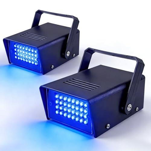 Ilumina tus eventos: Análisis completo de la mini luz estroboscópica LED azul MetYonLaser