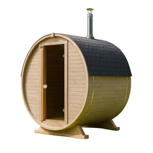 Transforma tu jardín en un spa nórdico: Análisis de la sauna de barril de abeto