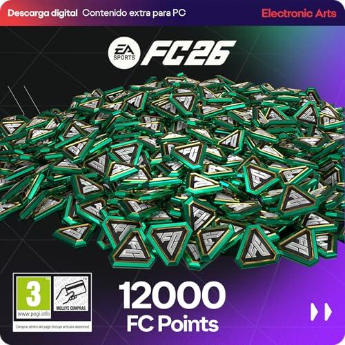 EA Sports FC 26 12000 UT Points PCWin | Codigo de descarga inmediato EA App | Videojuegos | Castellano