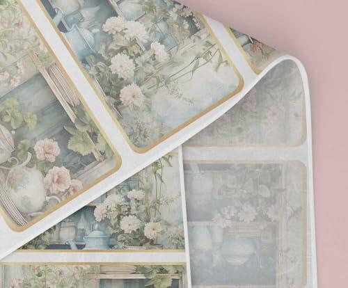 Papers For You - Papel de Arroz para Decoupage 54x33 cm | 25-30 g | Diseño Still Life: Furniture IV | Manualidades y Scrapbooking