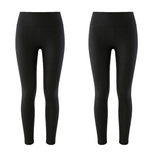 Pack de 1/2/3 unidades de leggings térmicas Libella para niños, leggings de invierno para niños, de algodón grueso con forro de felpa, talla: 110-164, 134-140