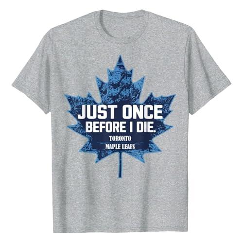 Camiseta para mujer para fans del hockey sobre hielo con hoja de arce – Divertida camiseta con mensaje esperanzador | Camiseta deportiva para el día del partido, Style_c03 Gris, 3XL