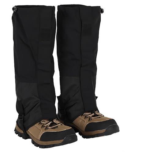 TONGIHS para Zapatos y Botas, para Senderismo, Caminatas, Footing, Escalada, Pesca y Paseos al Aire Libre en Invierno (Cubiertas para Raquetas de Nieve - Negro)