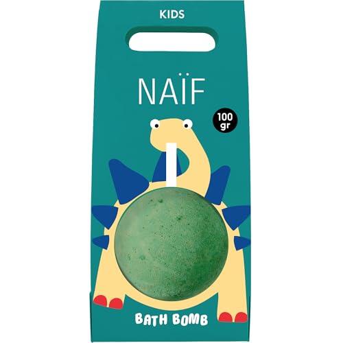 Naïf – Sales de baño para niños a partir de 3 años – Diversión crepitante en el baño – Fórmula suave – 0% SLES – Dermatológicamente probado – De origen natural – 40 g