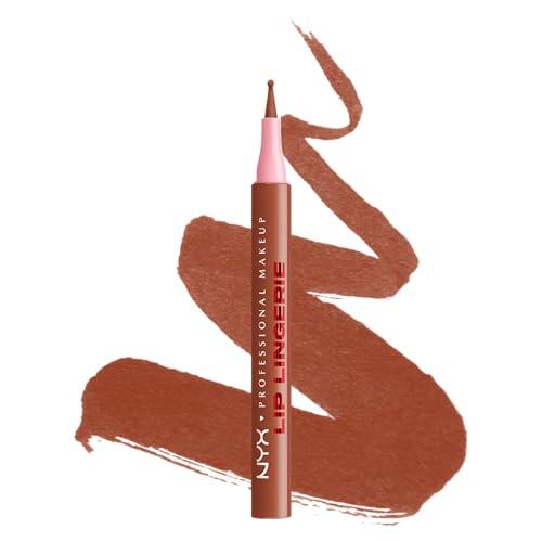 NYX Professional Makeup Lip Lingerie Liner Stain, Delineador de Labios, Waterproof, Tono: Naughty Nude