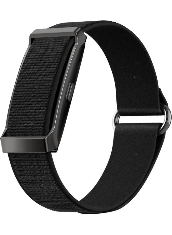 Smart Band, Pulsera Actividad sin Pantalla Hombre Mujer con GPS Integrado, Pulsómetro, SPO₂, Podómetro, Monitor Sueño, Notificaciones Whatsapp, Resistente Agua, 2 Correas (Negro+Negro)