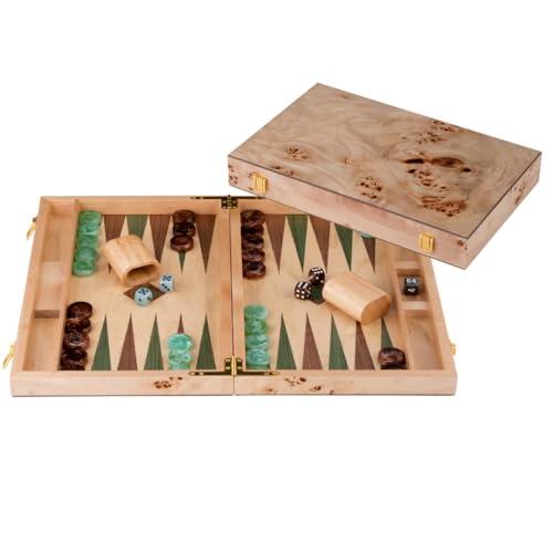 Estrategia y Elegancia: Análisis del Backgammon de Madera Engelhart de 15 Pulgadas