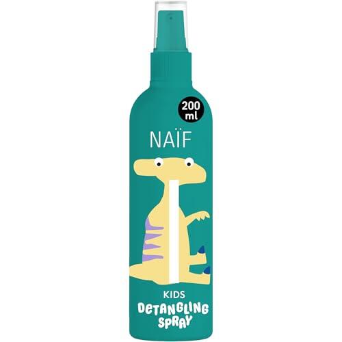 Naïf – Spray desenredador de cabello para niños a partir de 3 años – Cabello suave y fácil de peinar – Fórmula suave – 0% SLES – Testado dermatológicamente – 200 ml
