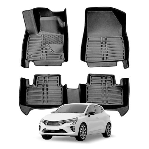 fussmattenprofi.com Alfombrillas de coche para Mitsubishi Colt 2023 – 2025, interior de goma, 5D Premium TPE, juego de alfombrillas para todo tipo de climas