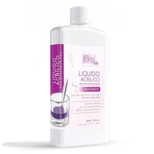 Líquido acrílico para uñas 100 ml – Monómero perfumado para modelado acrílico y construcción de uñas – Líquido acrílico profesional para salón de uñas
