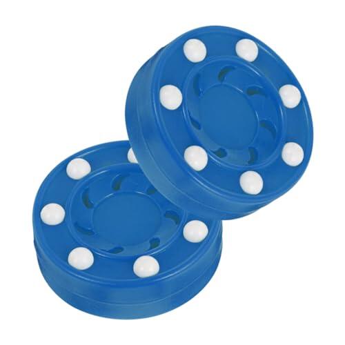Supvox 2 unidades de discos de hockey con núcleo resistente a los golpes para carreteras y superficies de sala, adecuados para entrenamiento y competición de niños y adultos, color aleatorio