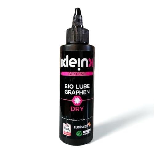 LUBRICANTE BIO GRAPHEN DRY. Klein Grafeno Bio Lube Graphen, Lubricante Seco para Bicicleta, Oficial de UAE Emirates, Euskaltel y Kern Pharma. (130ml.)