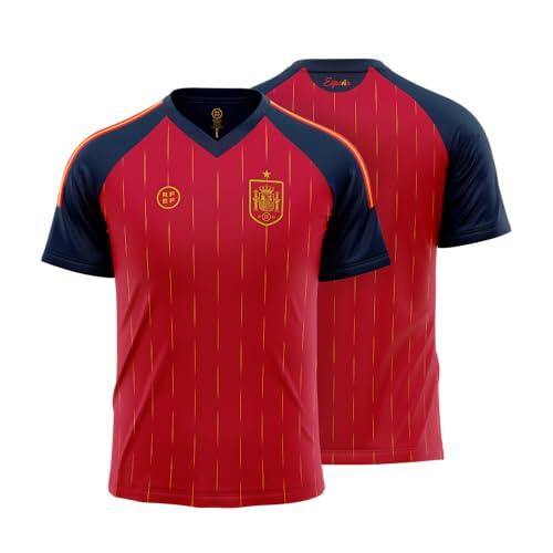 RFEF - Réplica Oficial Camiseta de la Selección Española de Fútbol Hombre - Primera Equipación España 2026-100% Poliester Transpirable - Adulto Unisex - Talla M