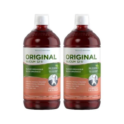 Pack 2x G7 Original Silicium 1L | Sin Conservantes | Silicio Orgánico Biodisponible | Complemento Alimenticio | Fórmula Original de Silicium España