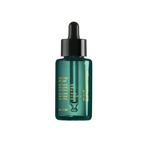 Shu Uemura Art of Hair Ultimate Reset Aceite Concentrado, Tratamiento Capilar para Cabello Seco y Dañado, Antiencrespamiento y Puntas Abiertas, Brillo y Suavidad, Cuidado Capilar para Mujeres, 50 ml
