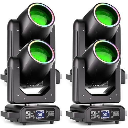 Iluminación Profesional para Escenarios: Análisis del Set de 4 Cabezas Móviles LED 200W