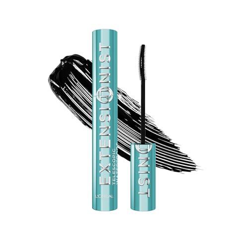 L'Oréal Paris - Máscara de Pestañas Volumen y Longitud - Waterproof - Fórmula Alargadora - Cepillo Modelador - Telescopic Extensionist - 9,9 ml