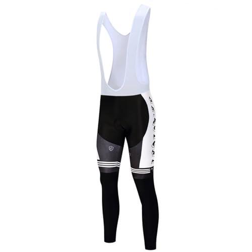 Culotte con Tirantes De Ciclismo Babero De Ciclismo For Hombres En Invierno, Pantalones Cálidos A Prueba Viento Y Felpa, Ropa For Montar Bicicleta Montaña, Carretera para Ciclismo(Winter Pants 6,M)