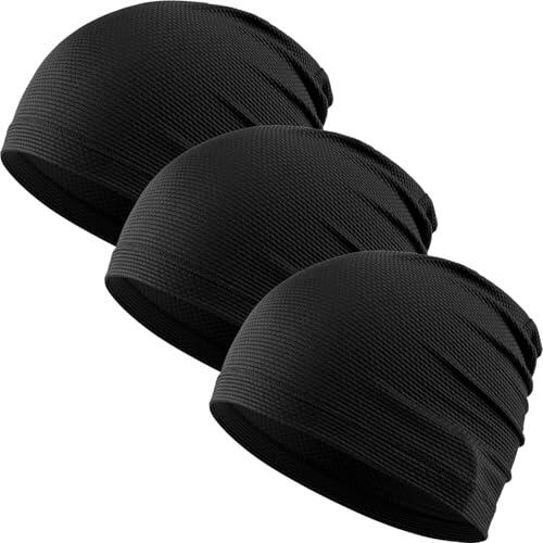 WTACTFUL Paquete de 3 Gorras de Calavera refrescantes para Hombres y Mujeres, Gorras de Malla 3D Transpirable para Ciclismo, Gimnasio, Verano e Invierno