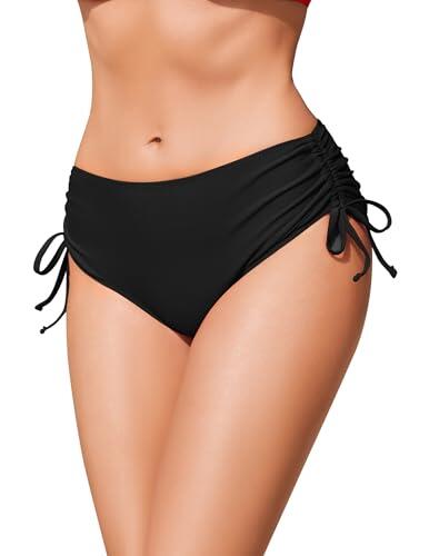 Ekouaer Braguita de Bikini para Mujer con Cordones Laterales - Cintura Ajustable - Tallas S-XXL