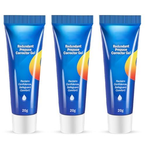 3 piezas Gel Corrector de Fimosis,Gel Corrector para el Estrechamiento del Prepucio,GEL Corrector para el Exceso de Prepucio,Ungüento para la Fimosis,Ingredientes Naturales,Hidratante,Rápido y Suave