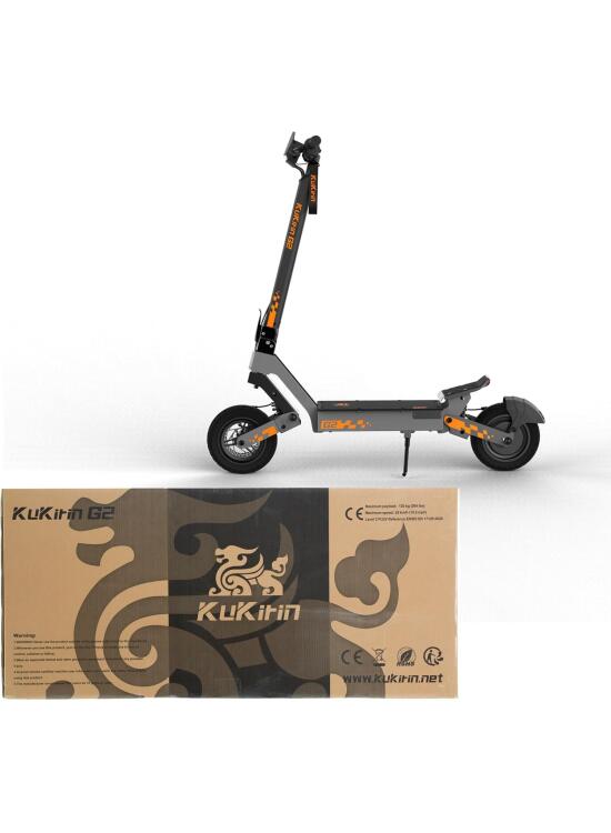 KuKirin G2 Patinete Eléctrico Adultos Plegable para Ciudad 48V 15.6Ah Autonomía ≤55km Neumáticos 10 Pulgadas Pantalla Táctil Frenos de Disco