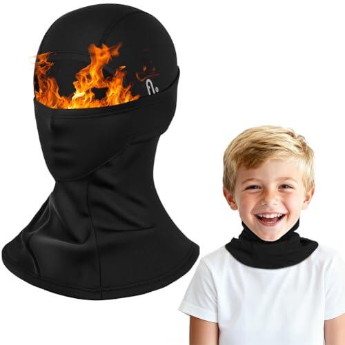 AOOSA Pasamontañas Térmico para Niños, Balaclava Protector, Pasamontañas Niño Multifuncional Máscara, Cálido Calentador de Cuello para Niños y Niñas Ciclismo, Esquí y Deportes al Aire Libre