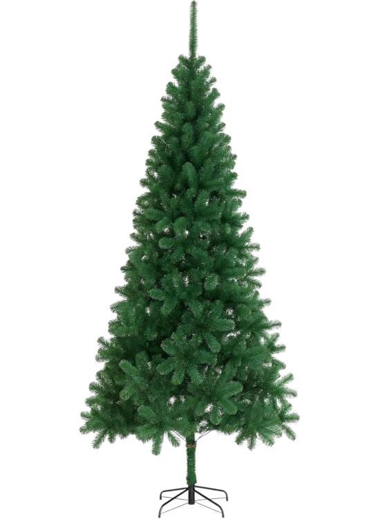 TIENDA EURASIA – Arbol de Navidad | Material PVC y PE | Incluye Soporte de Metal | Color Verde Clásico | Forma de Abeto de Aspecto Realista | Decoracion Navidad (150 cm 230 Puntas)