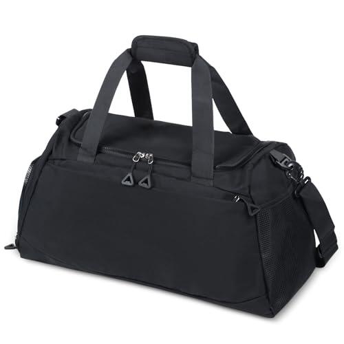 Qoosea Bolsa de Viaje para Mujer Hombre 30L Gran Capacidad Bolsa de Deporte, Impermeable Nylon Bolsos de Gimnasio Bolsas de Natación, Plegable Ligera Bolso de Mano para Viaje Senderismo Casual