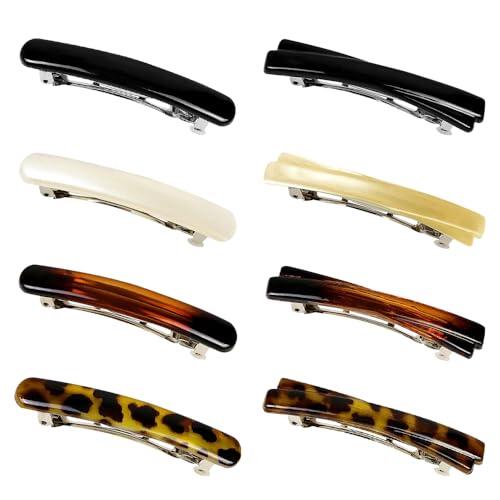 TRKETK 8 Piezas Pinza Pelo Pasador Mujer Clásica Automática Pasador Práctico Elegante Accesorios Pelo Diseño Curvo Estilo Vintage Pinza de Resorte Para Mujer Peinados y Uso Diario