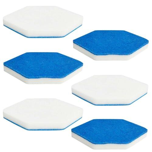 cddcwz Paquete de 6 repuestos para fregona de baño y bañera,Forma Hexagonal