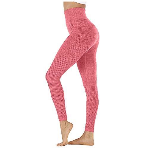 Generisch Moda Mujeres Cadera-Sin Costuras Punto Cintura Alta Velocidad Pantalones Secos Aptitud Yoga Pantalones Rehabilitación Pantalones Mujer 52 Azul, rojo, S
