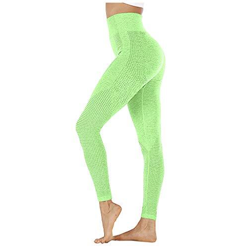 Generisch Moda Mujeres Cadera-Sin Costuras Punto Cintura Alta Velocidad Pantalones Secos Aptitud Yoga Pantalones Rehabilitación Pantalones Mujer 52 Azul, verde, L