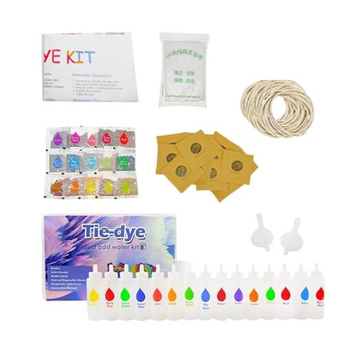 Generico Kit Tie Dye para Niños,Kit de Toallas con Coloración de Reserva | Juego de Pintura para Tejidos para Hogar Escuela Al Aire Libre en Sombreros Ropa Bufandas Ropa