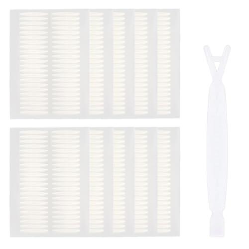 YAZWUR Set de 400 Tiras Invisibles para Párpados Caídos, Incluye Pinzas y Aplicador en Forma de Y, Cinta Adhesiva para Párpados Amigable con la Piel