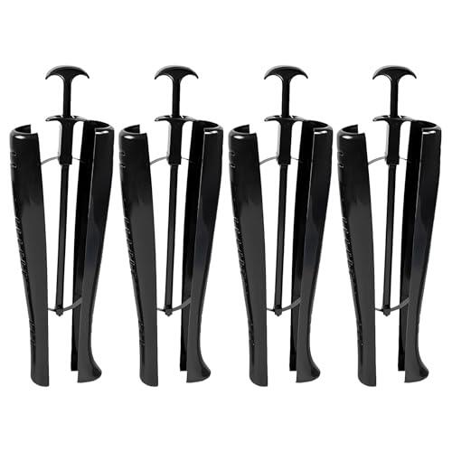 Pyuyan 2 Pares Soporte de Bota Negro, Moldeador para Botas Negro, Soporte para Botas de 42cm con Asa, para Botas Medias, Botas de Nieve y Botas de Cuero