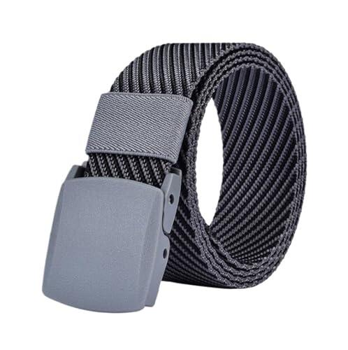 LHAODDUO 1 PCS Men's Belts Twill Nylon Belt Outdoor Women's Unisex Waistband(Black,115CM)