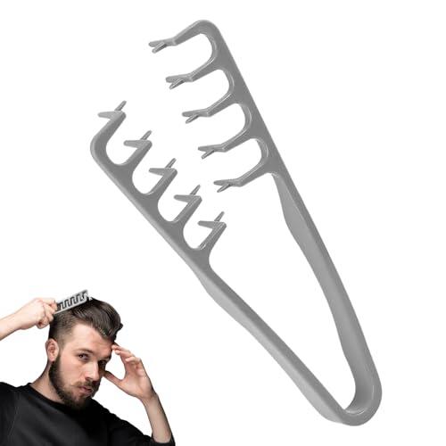 Puasok Peine Texturizador, Peine de Dientes Anchos, Herramienta para dar Volumen a las Raíces, Accesorio De Estilizado Para Raíces y Flequillo, para Uso de Peluquería