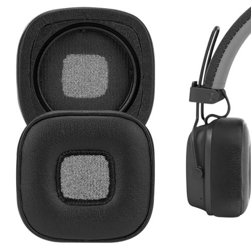 1 par de almohadillas para Marshall Major 1/2/3/4/5, cuero proteico, suaves y cómodas