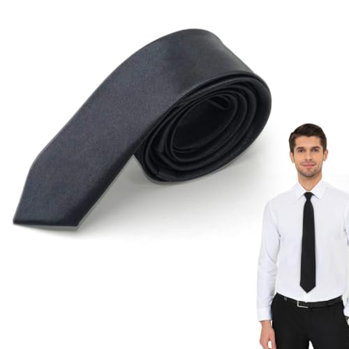 La Esencia de la Elegancia Masculina: La Corbata Negra Delgada
