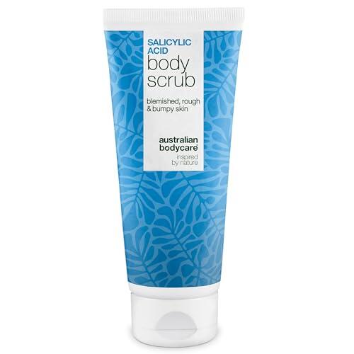 Exfoliante corporal con ácido salicílico para granos, espinillas y puntos negros en espalda, glúteos, pecho y cuerpo – peeling que elimina impurezas con ácido salicílico (BHA) y ácido glicólico (AHA)