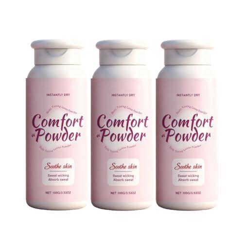 Polvo cómodo, confianza en sí mismo y este polvo corporal sin talco absorbe el sudor, evita el roce durante todo el día, cuidado de cuerpo completo para mujeres (3)