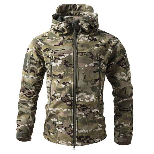 TOFOTL Chaqueta Hombre Elegante Paravientos De Caza Para Cortavientos Running Softshell Cazadoras Chaqueta Golf Ropa Senderismo Per Año Nuevo Caza Cortavientos Ciclismo Hombre Camuflaje M