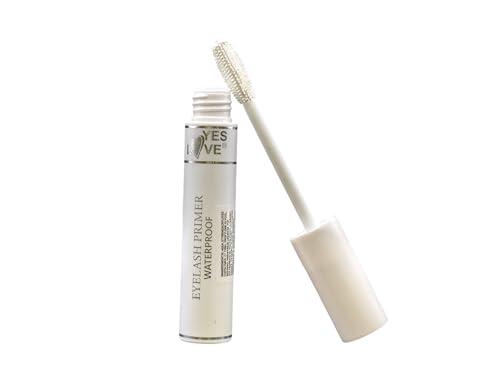 Yes Love Máscara Pre-Base Blanca para Pestañas, Primer con Cepillo de Fibra, Efecto Volumen y Longitud