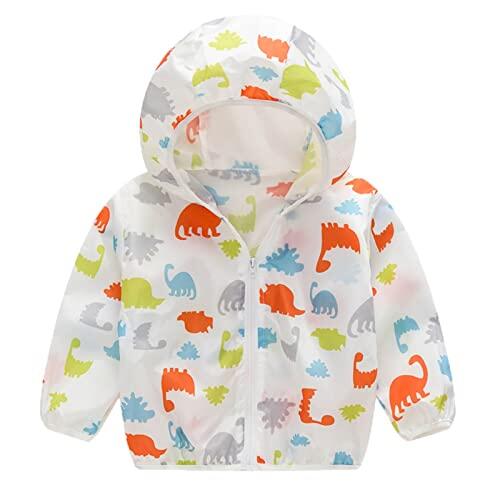 Genérico Chaquetas con Capucha para Niños Abrigos de Diseño Infantil con Cremallera y Estampados Animados para Pequeños Transpirables (Red, 3 Years)