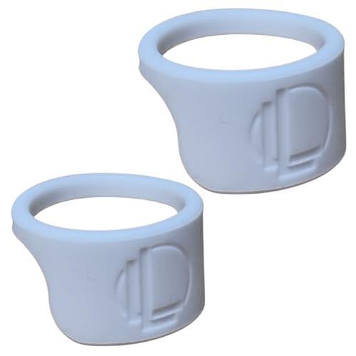 Lulix Protector de anillos de boda, Fitness - Anillo de Silicona Antideslizante para Gimnasio y deporte, Evita Rayones, pellizcos y daños en tus Joyas, ajuste comodo para mujeres (UNIDADES 2) Talla 7