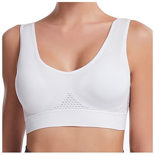 Genérico Sujetador Deportivo Sin Aros para Mujer – Top Deportivo Cómodo y Transpirable, Ideal para Yoga, Fitness o Uso Diario, Tallas S a 6XL