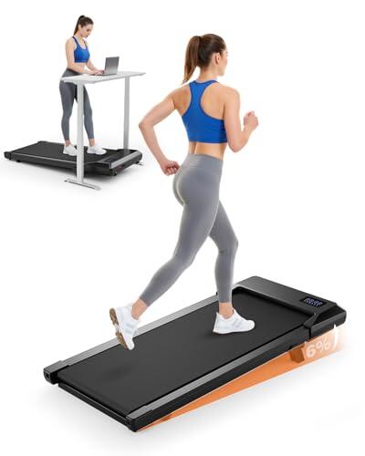 Superun Raceable Cinta de Andar para Dispositivo Portatil Alta Tecnología, MAX 136KG Cinta de Correr Escritorio App Control, Walking Pad con Cursos Ejercicios y Multijugador Carrera en Casa u Oficina
