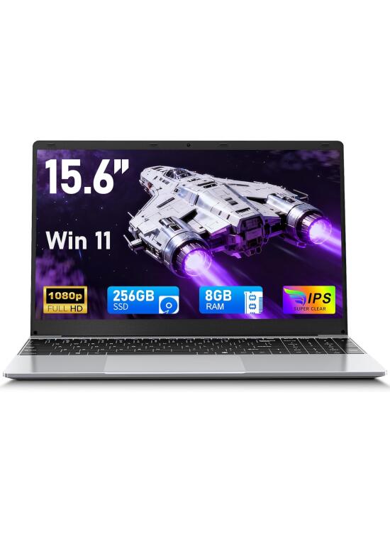 2025 Ordenador Portátil 15.6 Pulgadas Win 11 Portátil 8GB RAM 256GB SSD TF 1TB FHD 1920×1080 Celeron N4020 hasta 3,4 GHz Laptop Soporte 2.4G+5G WiFi BT 5.0 USB 3.0 HDMI Mini Puerto Multimedia